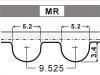 Timing Belt Timing Belt:M819383