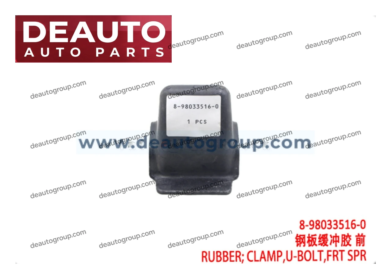 Front Spring U-Bolt Clamp Rubber