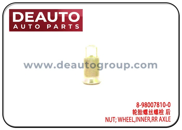 NUT; WHEEL,INNER,RR AXLE