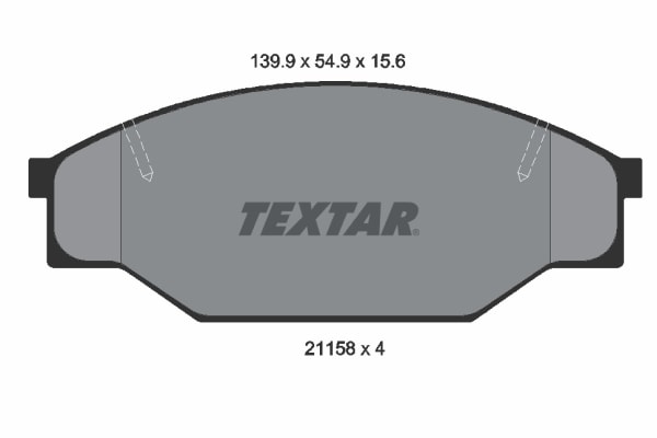 Brake pads - 1977 – 1983 Toyota Hiace II Van (H11, H2, H3, H4) 2.0 (RH32) (65 kW / 88 HP)