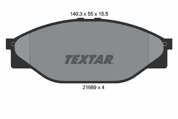 Brake pads - 1989 – 1998 Toyota Hiace IV Bus (H1) 2.0 (RZH102, RZH112) (74 kW / 101 HP)