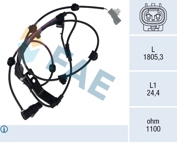 Sensor, wheel speed