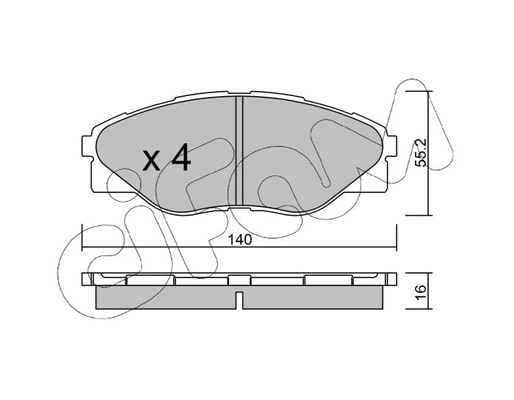 Brake Pad Set, disc brake