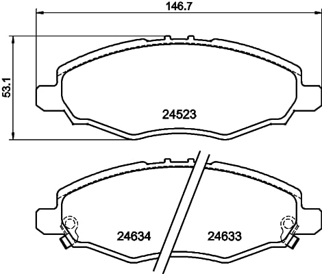 Brake Pad Set, disc brake