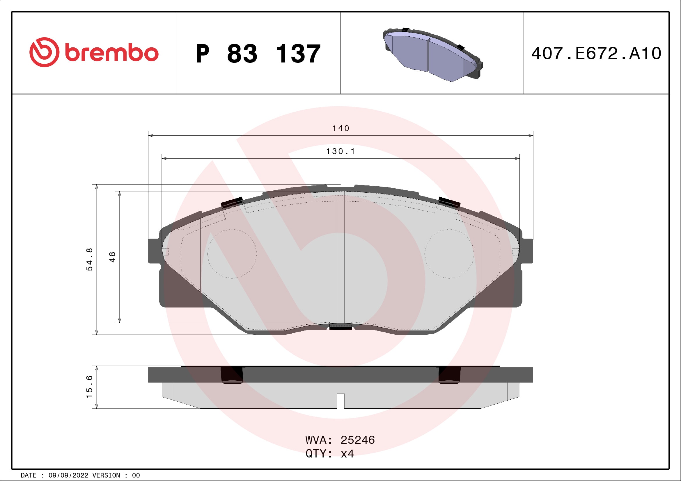 Brake Pad Set, disc brake