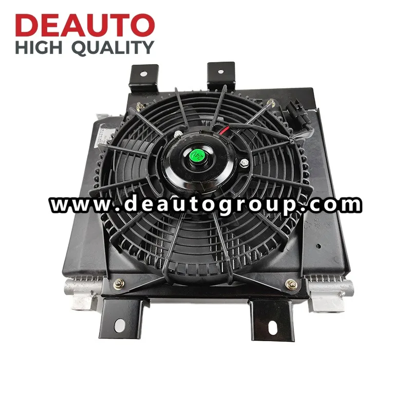 Condenser assembly with electric fan