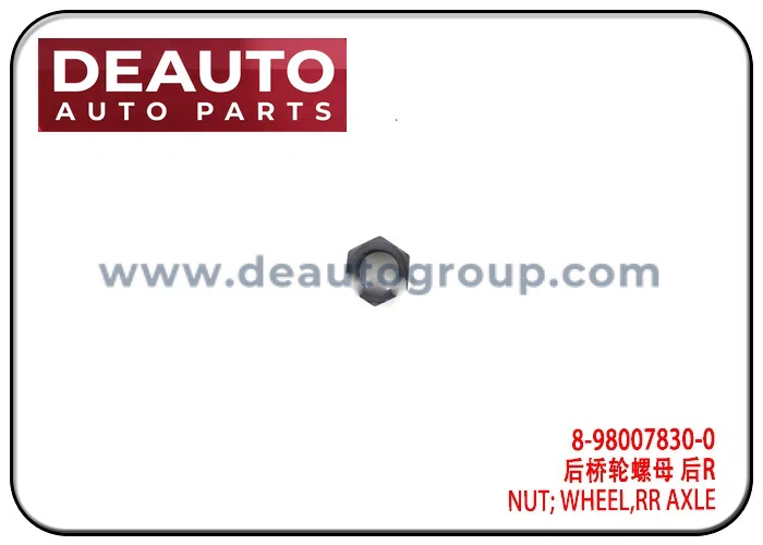 NUT; WHEEL,RR AXLE