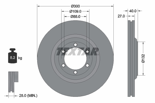 rear left brake disc