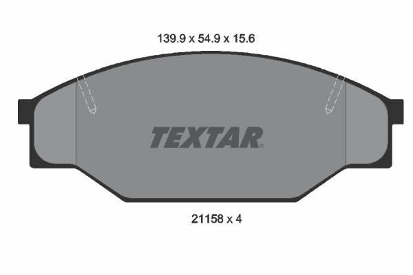 Brake pads - 1977 – 1983 Toyota Hiace II Van (H11, H2, H3, H4) 2.0 (RH32) (65 kW / 88 HP)