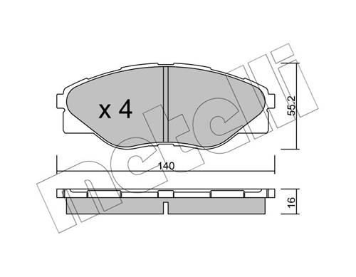 Brake Pad Set, disc brake