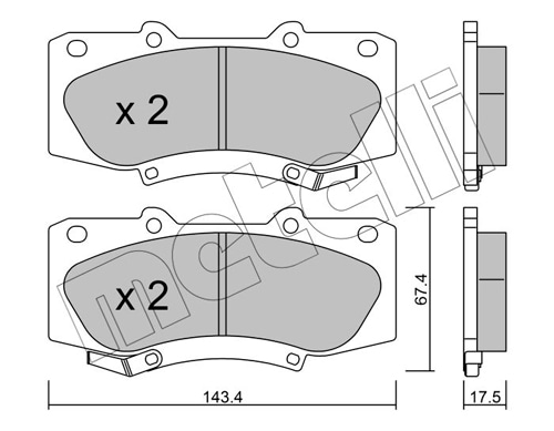 Brake Pad Set, disc brake