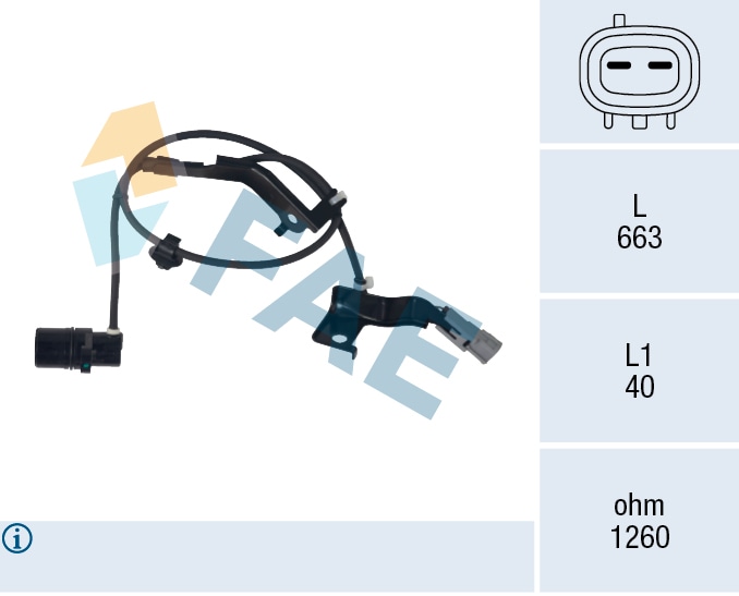 Sensor, wheel speed
