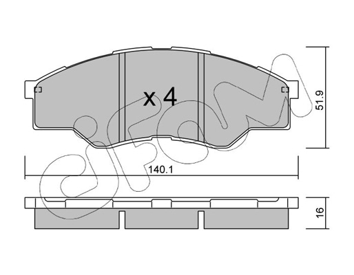 Brake Pad Set, disc brake