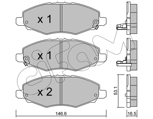 Brake Pad Set, disc brake