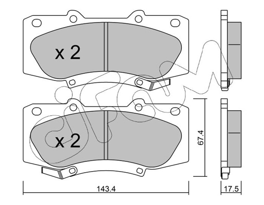 Brake Pad Set, disc brake
