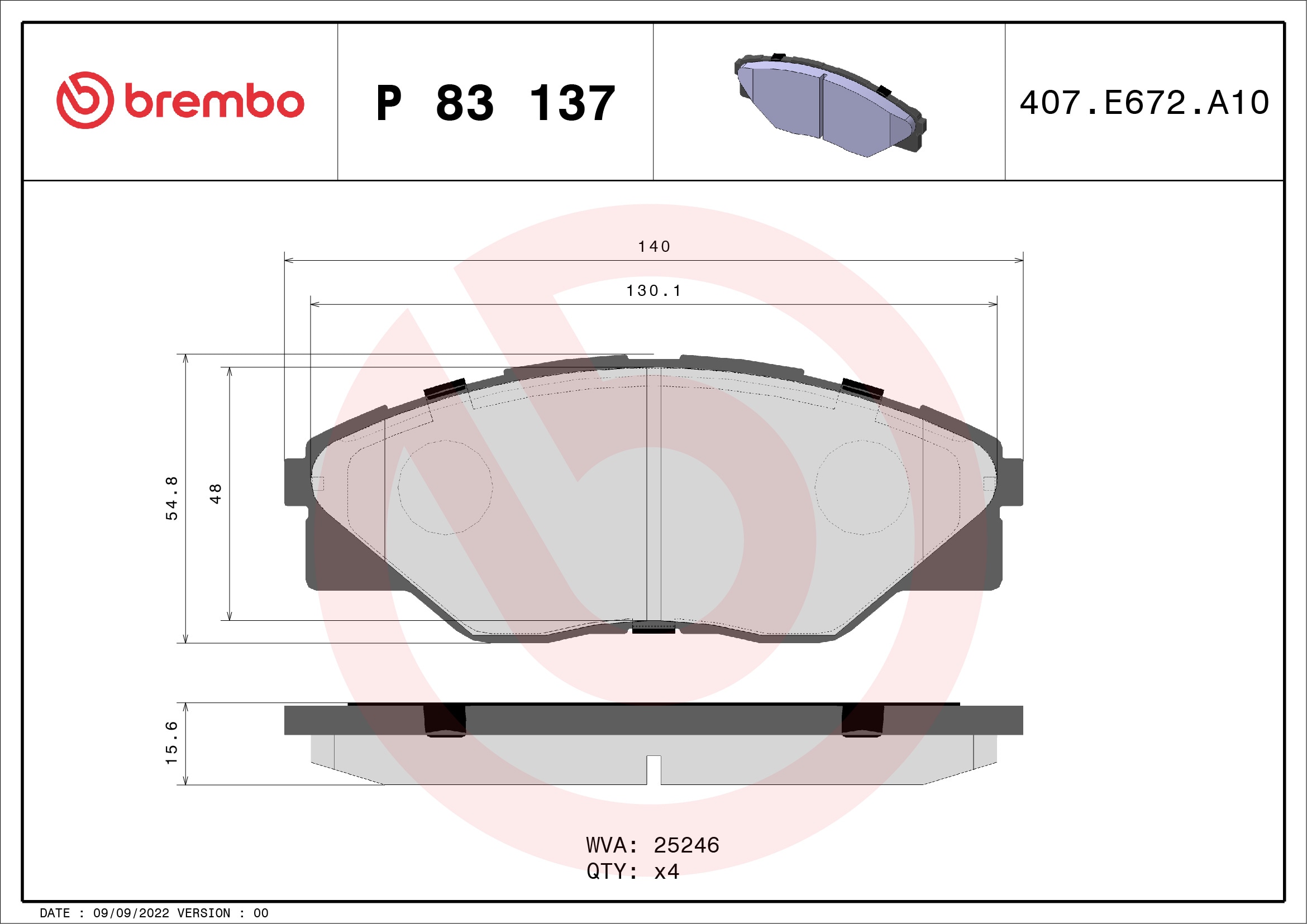 Brake Pad Set, disc brake